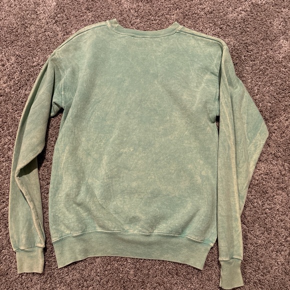 NIRVANA Green Crewneck with Yellow and Pink Design - Picture 3 of 3